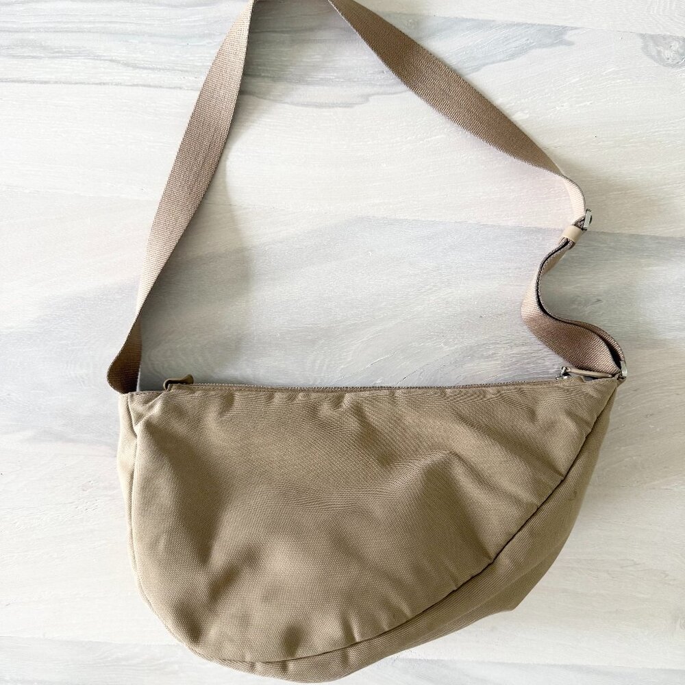 The Row Slouchy Banana Bag in Tan Nylon
